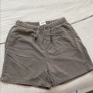 Elwood Women's Athletic Shorts — Taupe Elastic-Waist Everyday Shorts